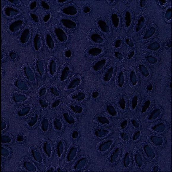 NWT Lilly Pulitzer Shelli Eyelet Mini Dress True Navy Size 2 - Picture 6 of 10